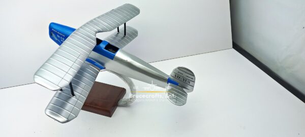 Model of Bücker Bü 131 Jungmann with detailed craftsmanship.